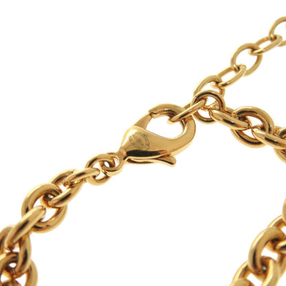 Chanel CC Logo Lion Metal Faux Pearl Gold Necklace — view 8