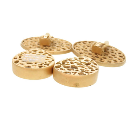 Dolce & Gabbana Logo Brass Crystal Gold Earrings — view 5