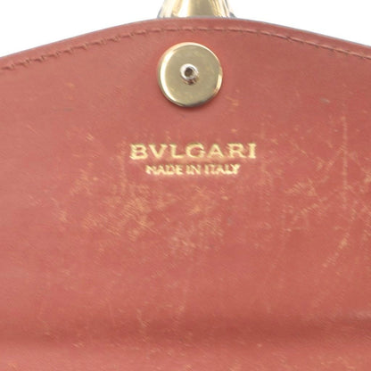 Bvlgari Serpenti Forever Wallet Bifold Logo Snake Leather Terracotta — view 3