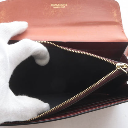 Bvlgari Serpenti Forever Wallet Bifold Logo Snake Leather Terracotta — view 6