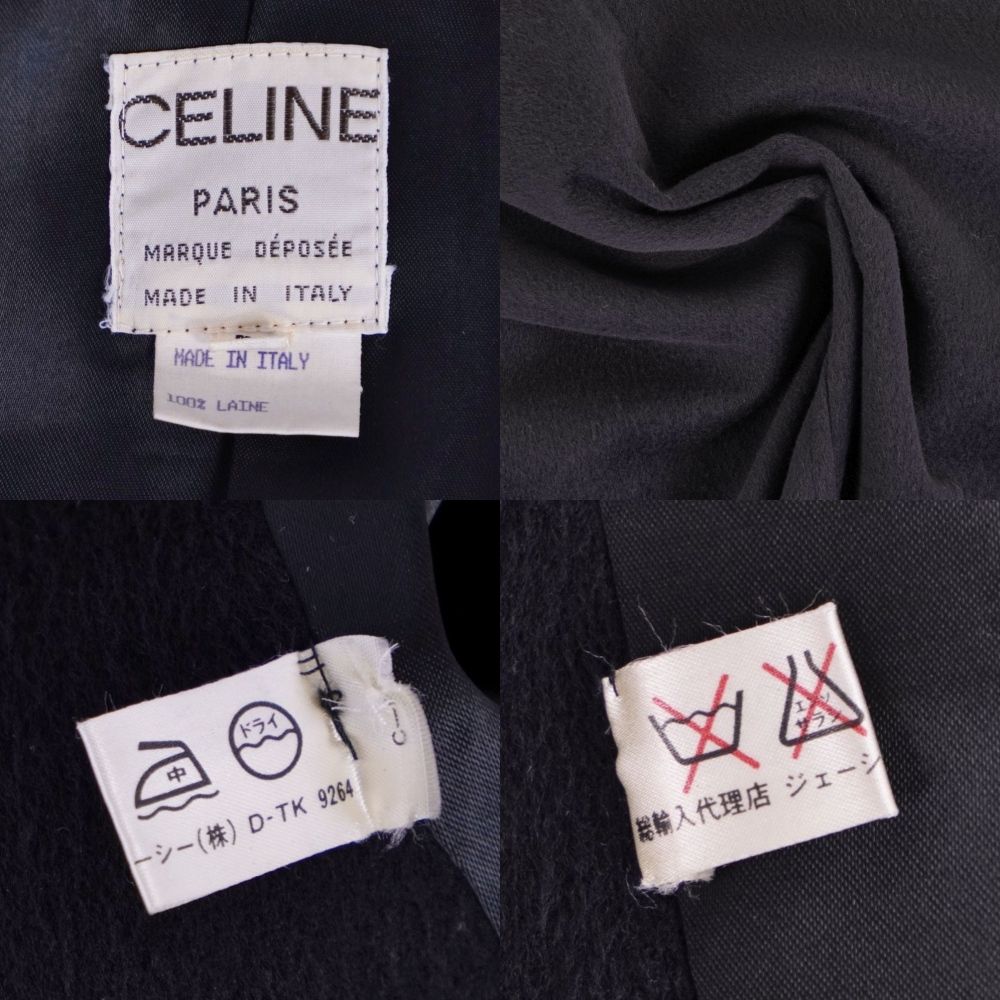 Celine Vintage Coat Long Wool Out — view 9