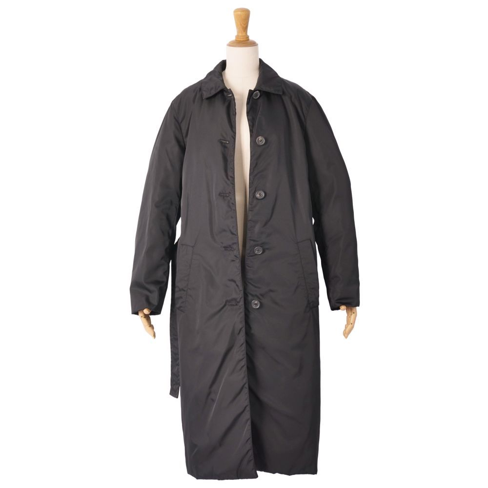 Prada Coat Belted Long Nylon Padded — view 4