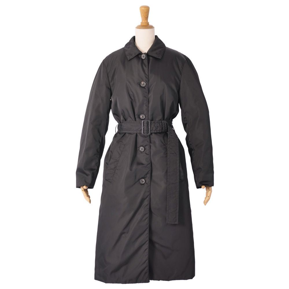 Prada Coat Belted Long Nylon Padded — view 3