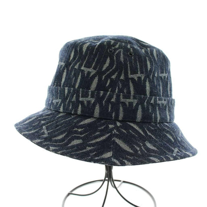 Dior Teddy Allover Small Brim Bucket Hat Denim Logo 58 — view 2