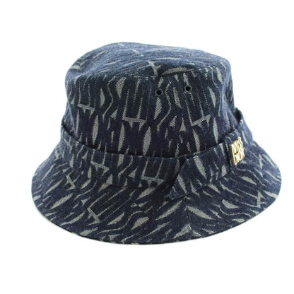 Dior Teddy Allover Small Brim Bucket Hat Denim Logo 58 — view 5