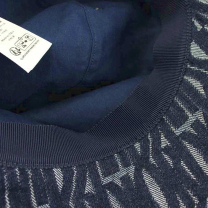 Dior Teddy Allover Small Brim Bucket Hat Denim Logo 58 — view 7