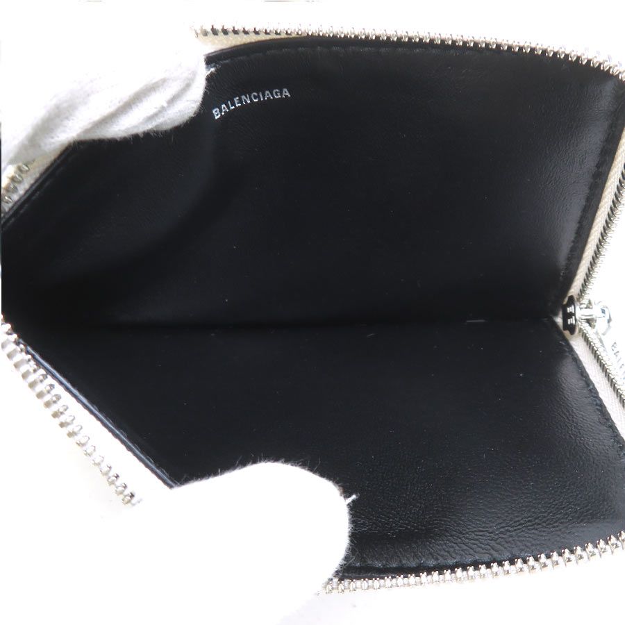 Balenciaga Card Case Leather Ivory — view 5