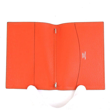 Hermes Notebook Cover Leather Brown Orange — view 6