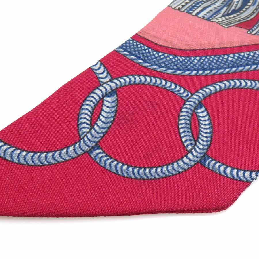 Hermes Scarf Twirly Silk Pink Multicolor — view 8