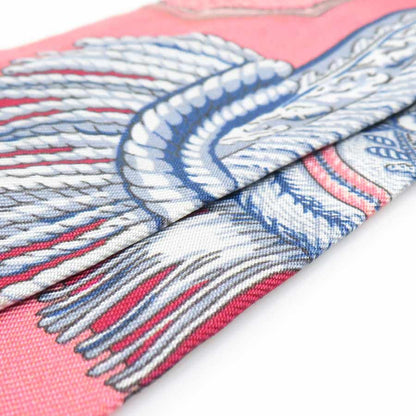Hermes Scarf Twirly Silk Pink Multicolor — view 5