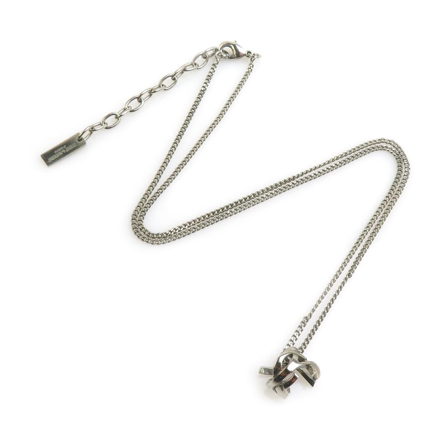 Saint Laurent Necklace Silver — view 2