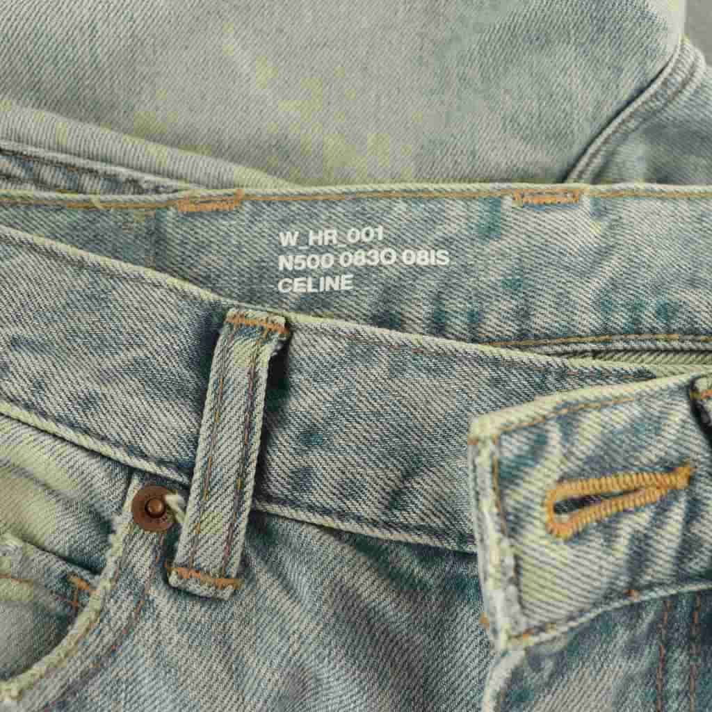 Celine Margaret Jeans Denim Pants Tapered 26 Light Blue — view 5