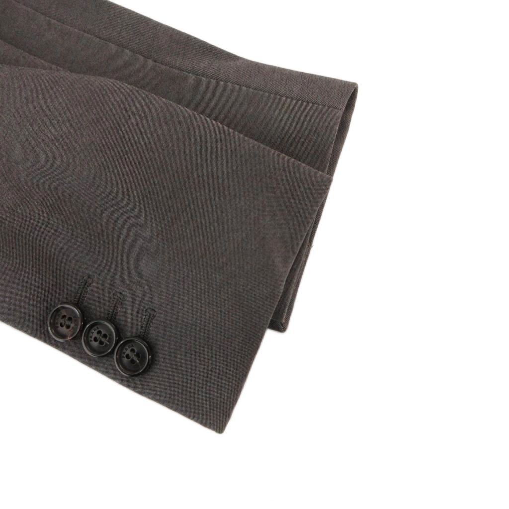 Prada Sport Tailored Jacket Black Leather Half Lining 38 Gray — view 5