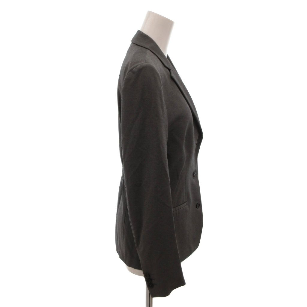 Prada Sport Tailored Jacket Black Leather Half Lining 38 Gray — view 3