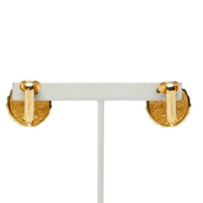Dior Logo Round Earrings Gold Plated — view 3