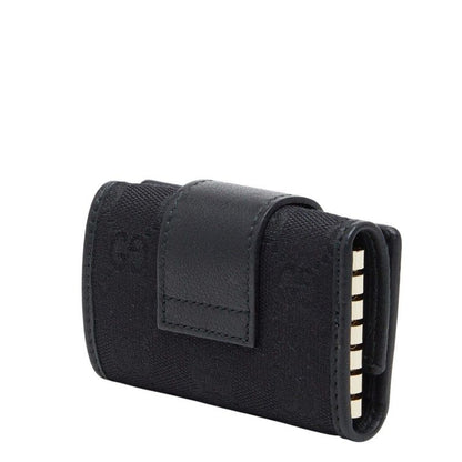 Gucci GG Canvas Key Case 6 Rows Black Holder — view 2