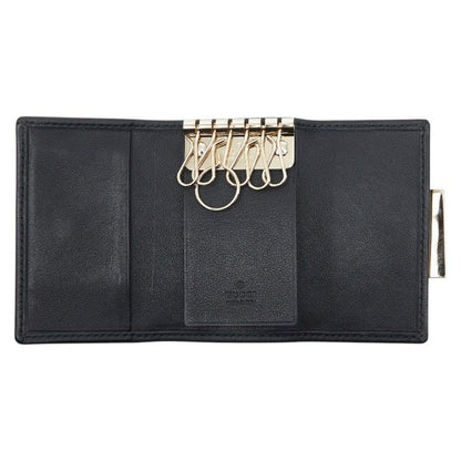 Gucci GG Canvas Key Case 6 Rows Black Holder — view 7