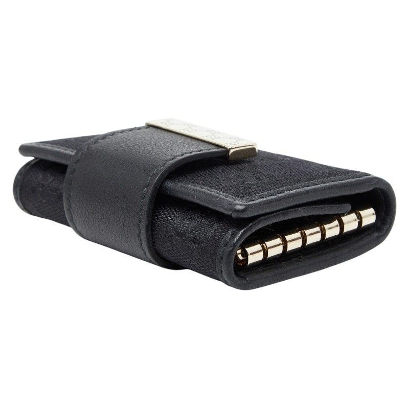 Gucci GG Canvas Key Case 6 Rows Black Holder — view 5