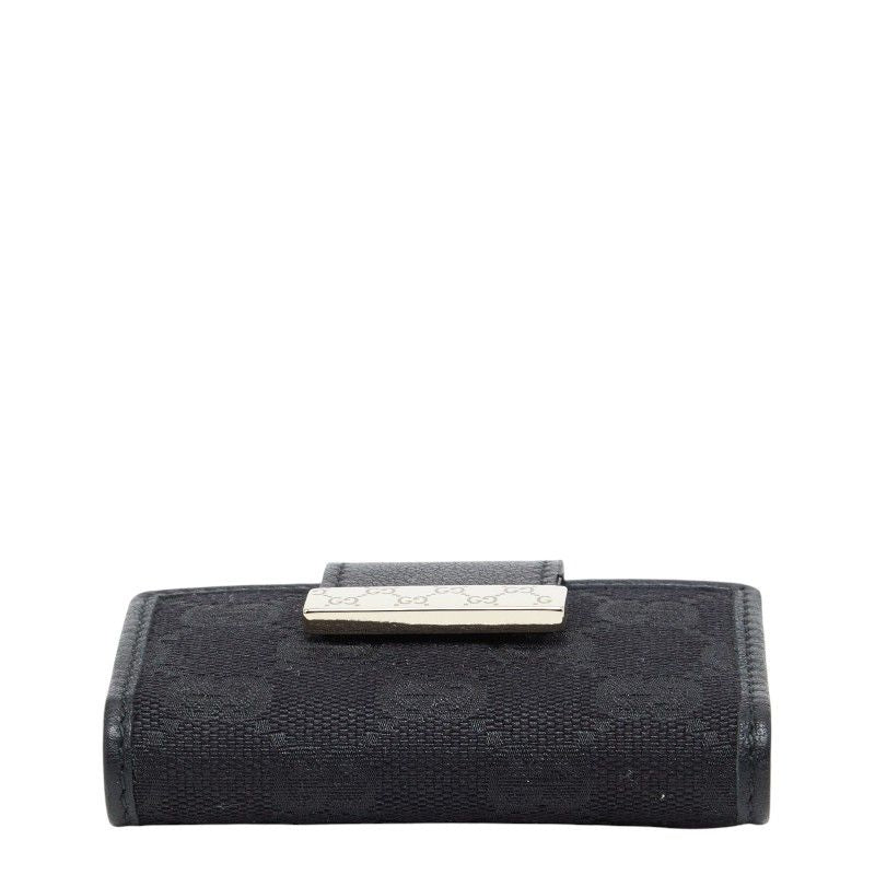 Gucci GG Canvas Key Case 6 Rows Black Holder — view 3