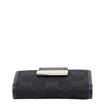 Gucci GG Canvas Key Case 6 Rows Black Holder — view 3