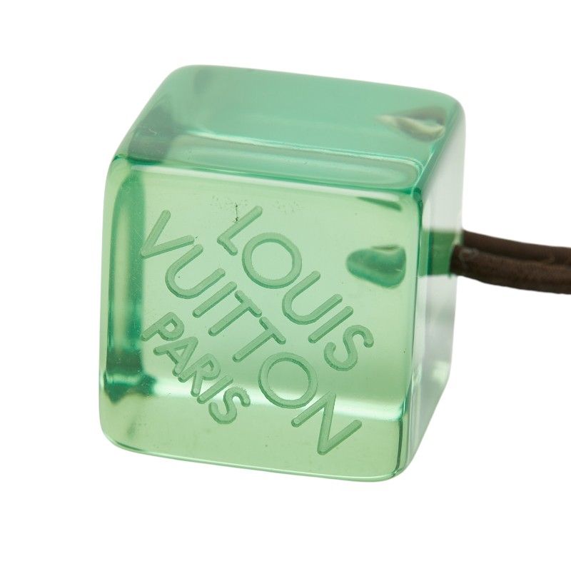Louis Vuitton Hair Tie Cube Green Plastic — view 3