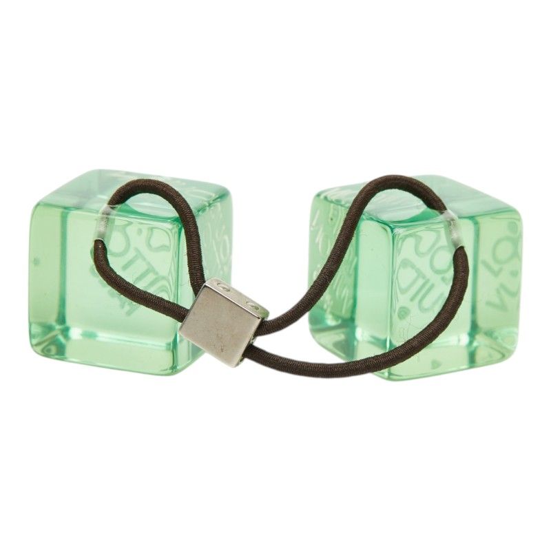 Louis Vuitton Hair Tie Cube Green Plastic — view 2