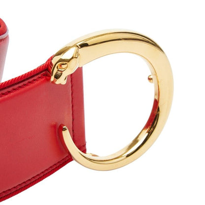 Cartier Panthère Belt 26 Red Gold Leather Canvas — view 4