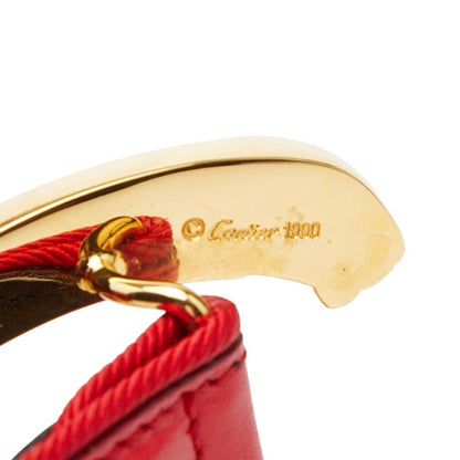 Cartier Panthère Belt 26 Red Gold Leather Canvas — view 5