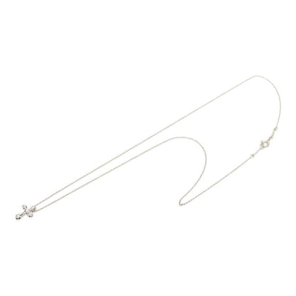 Tiffany & Co Elsa Peretti Small Cross Pendant Necklace Silver Platinum — view 4