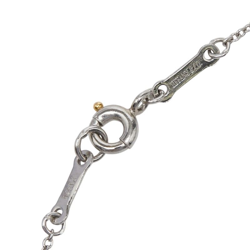 Tiffany & Co Elsa Peretti Small Cross Pendant Necklace Silver Platinum — view 5