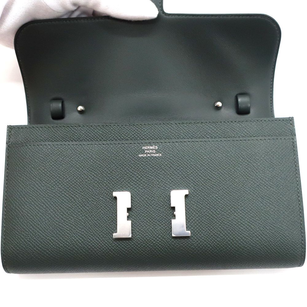 Hermes Constance Wallet to Go Epsom Vert — view 3