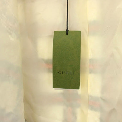 Gucci Coat Tweed GG Button Middle Length Check 38 White — view 9
