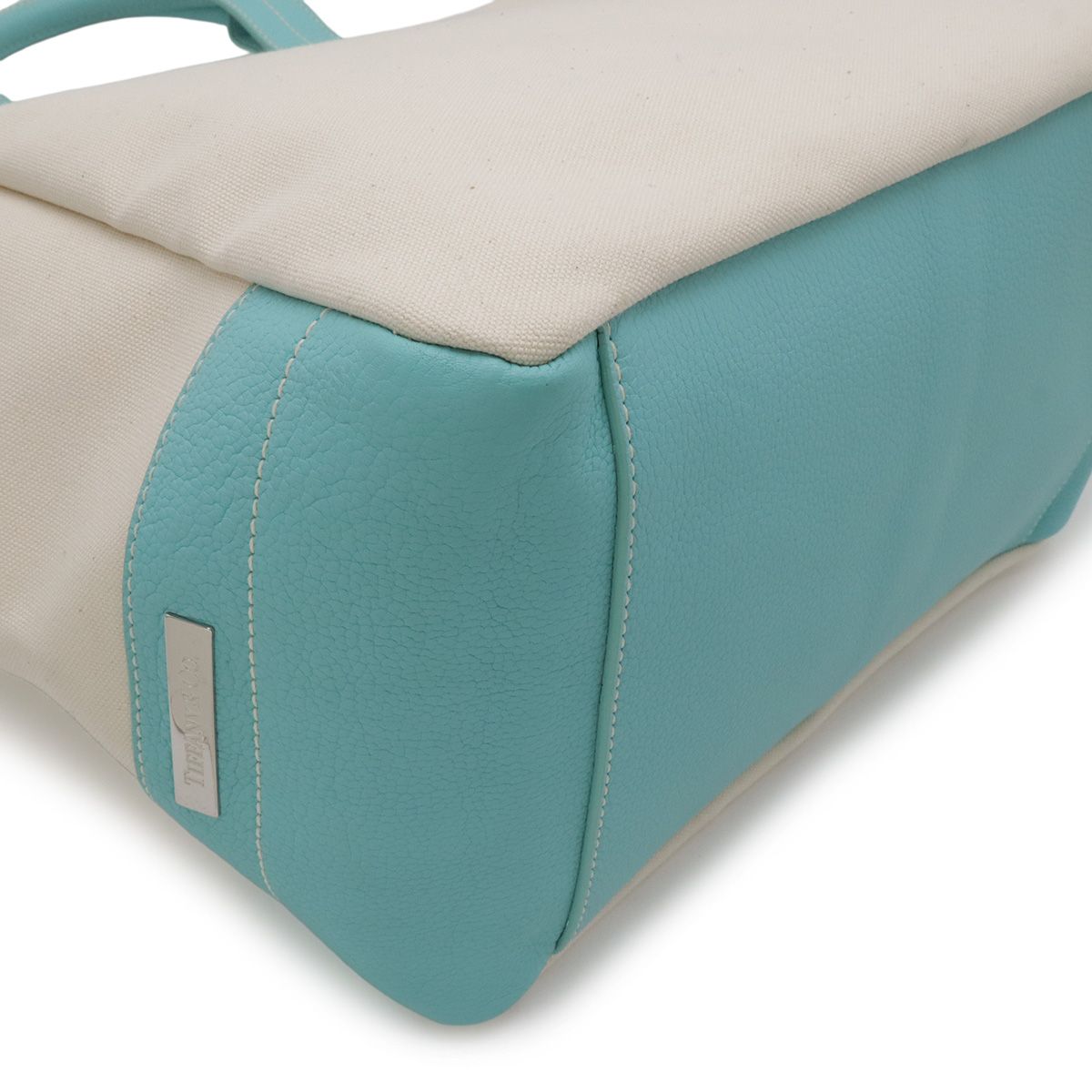 Tiffany & Co Tote 2-Way Shoulder Bag Canvas Ivory — view 3
