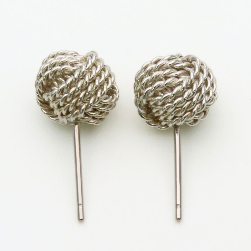 Tiffany & Co Earrings Somerset Mesh Silver — view 5