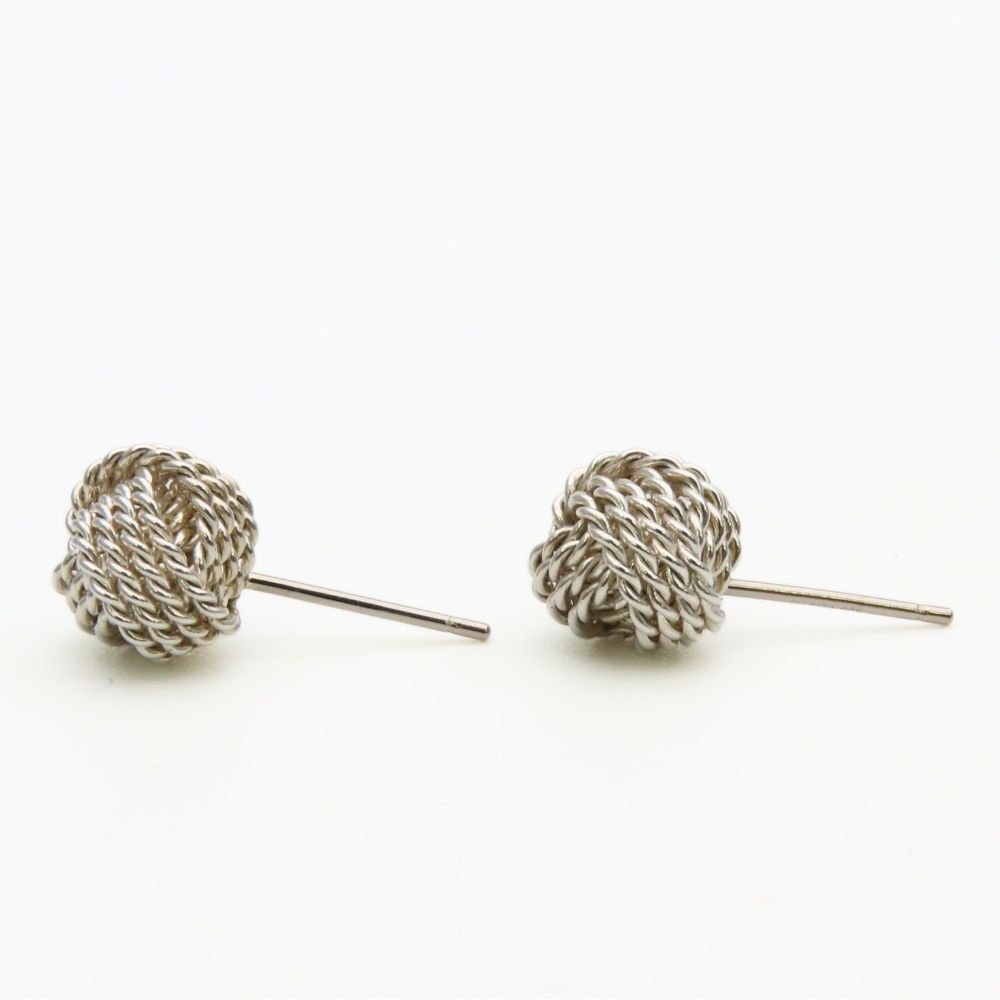 Tiffany & Co Earrings Somerset Mesh Silver — view 3