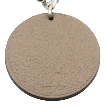 Hermes Bag Charm Animal Hippopotamus Leather Grey Cover Greige — view 3
