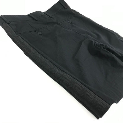 Fendi Shorts Logo Cotton Black Pants — view 5