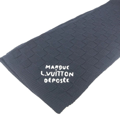 Louis Vuitton Scarf Damier Snug Wool Navy — view 2