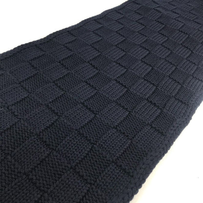 Louis Vuitton Scarf Damier Snug Wool Navy — view 5