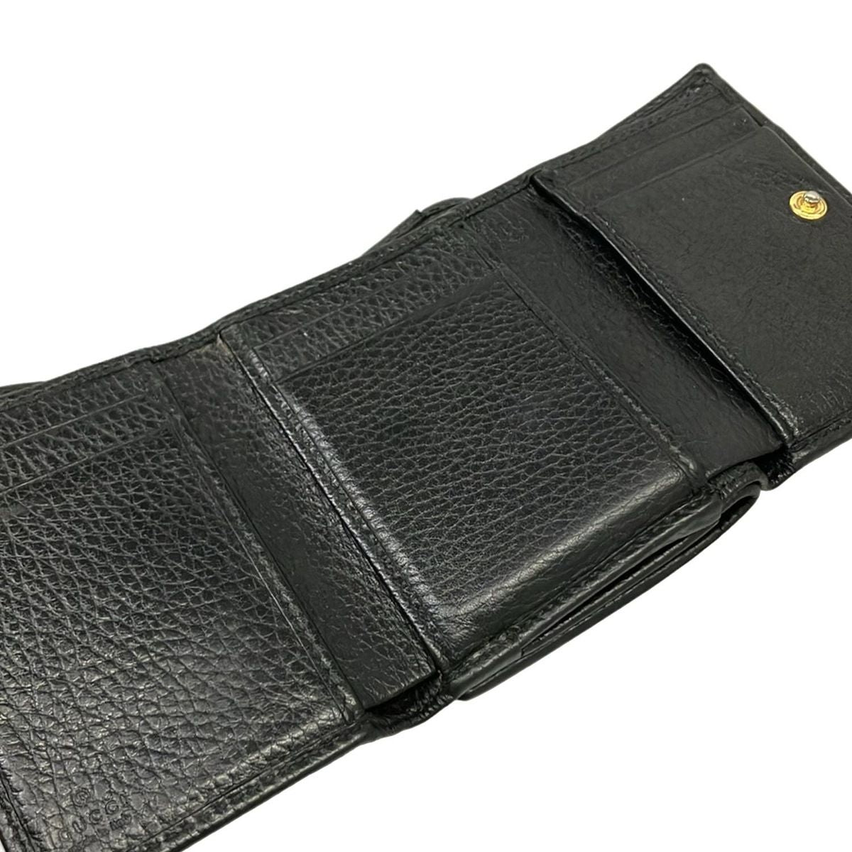 Gucci Hook Wallet GG Marmont Black Leather — view 3