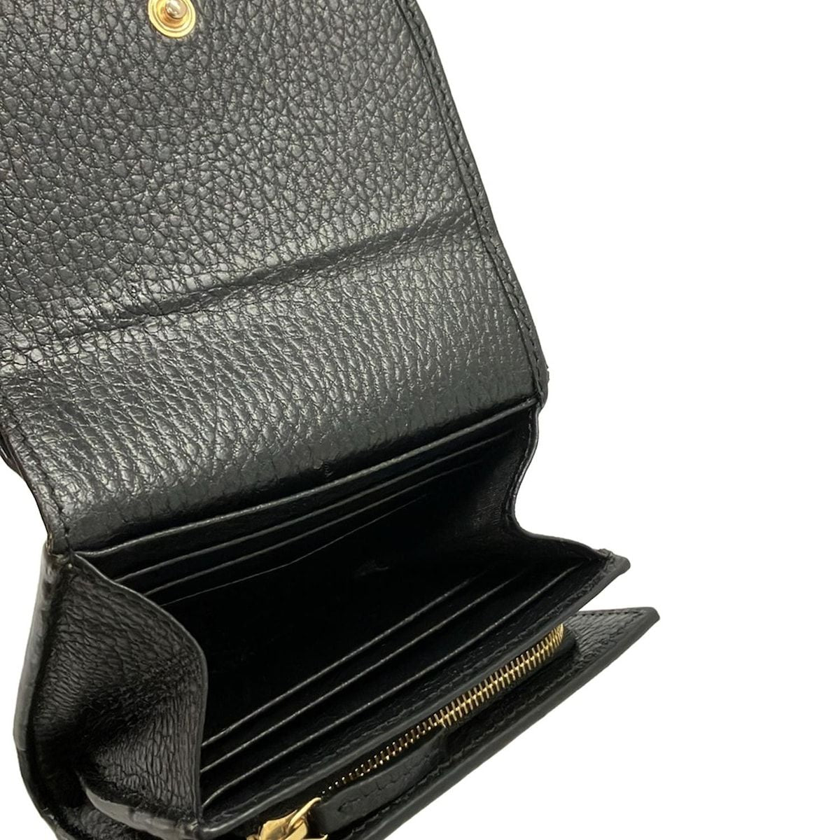 Gucci Bifold Wallet GG Marmont Plus Supreme Black Beige Khaki — view 6