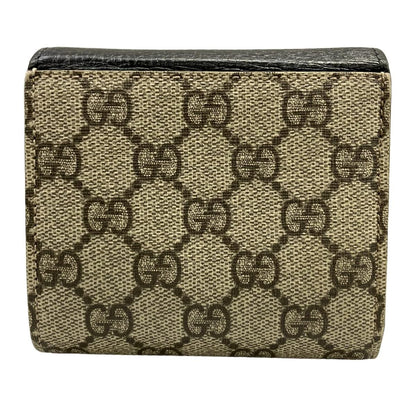 Gucci Bifold Wallet GG Marmont Plus Supreme Black Beige Khaki — view 2