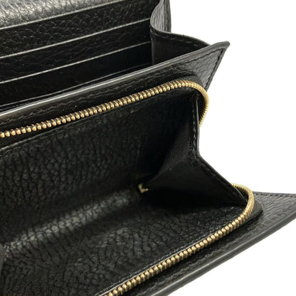 Gucci Bifold Wallet GG Marmont Plus Supreme Black Beige Khaki — view 4