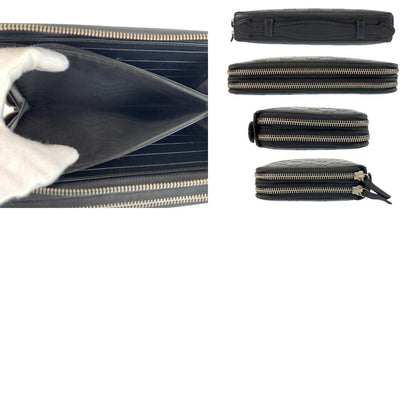 Gucci Guccissima Black Silver Leather Wallet — view 9