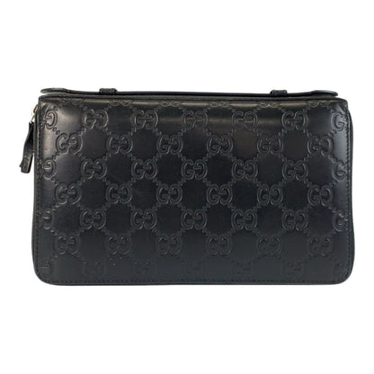 Gucci Guccissima Black Silver Leather Wallet — view 2