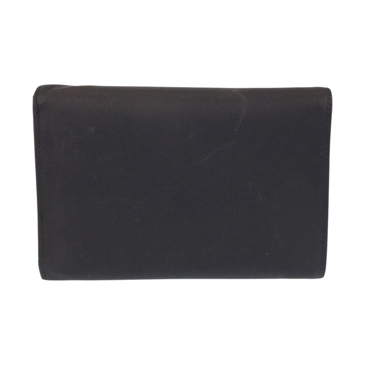 Prada Tessuto Black Silver Nylon Leather 73 Fold — view 2