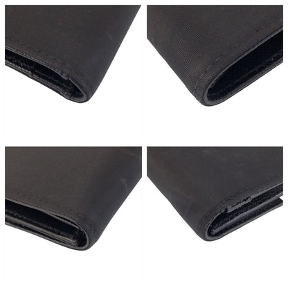 Prada Tessuto Black Silver Nylon Leather 73 Fold — view 4