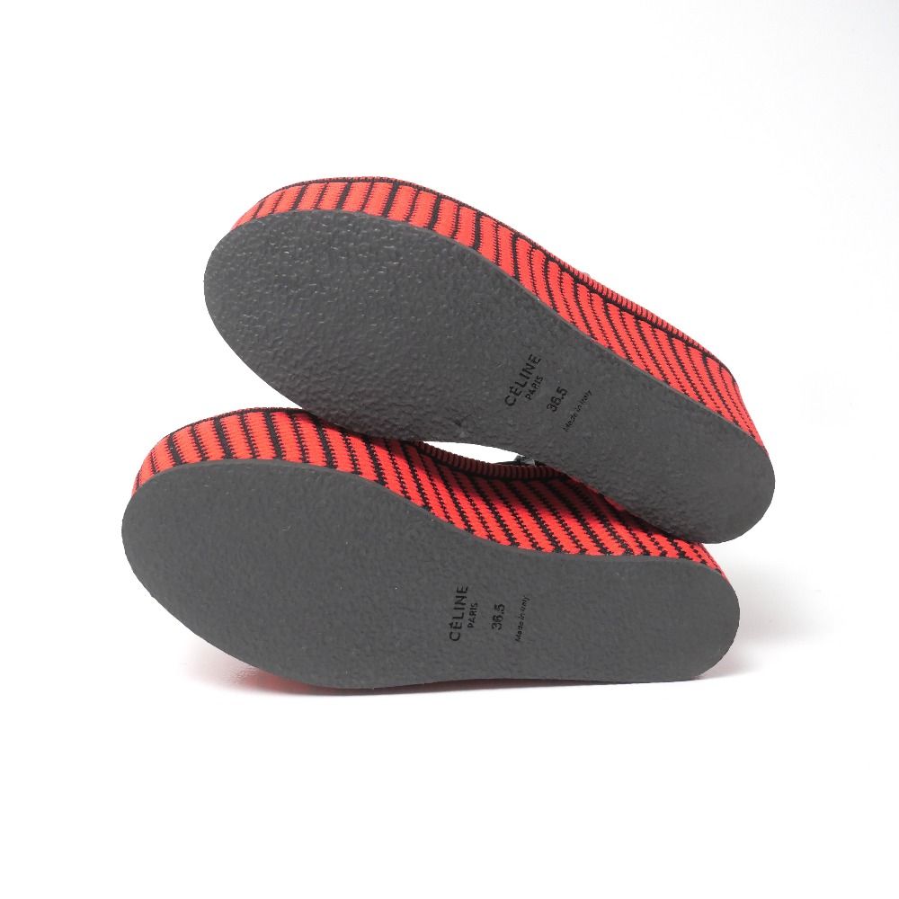 Celine Sandals Phoebe Philo Era Wedge Thick Sole Ankle Strap Red Black 36.5 — view 7