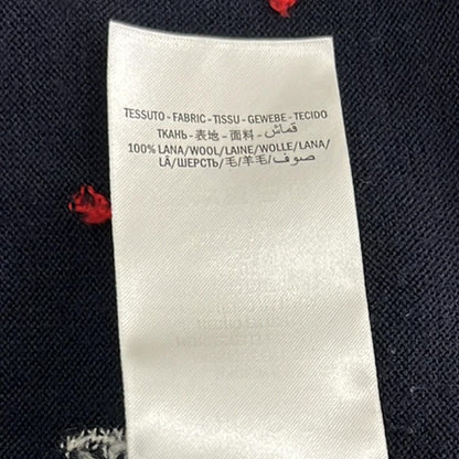 Gucci Cardigan M Navy White Red Long Sleeve — view 4