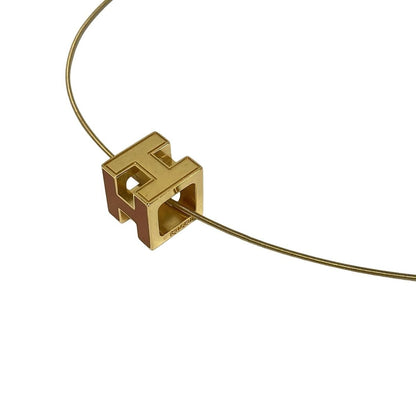 Hermes Necklace Gold Orange — view 3